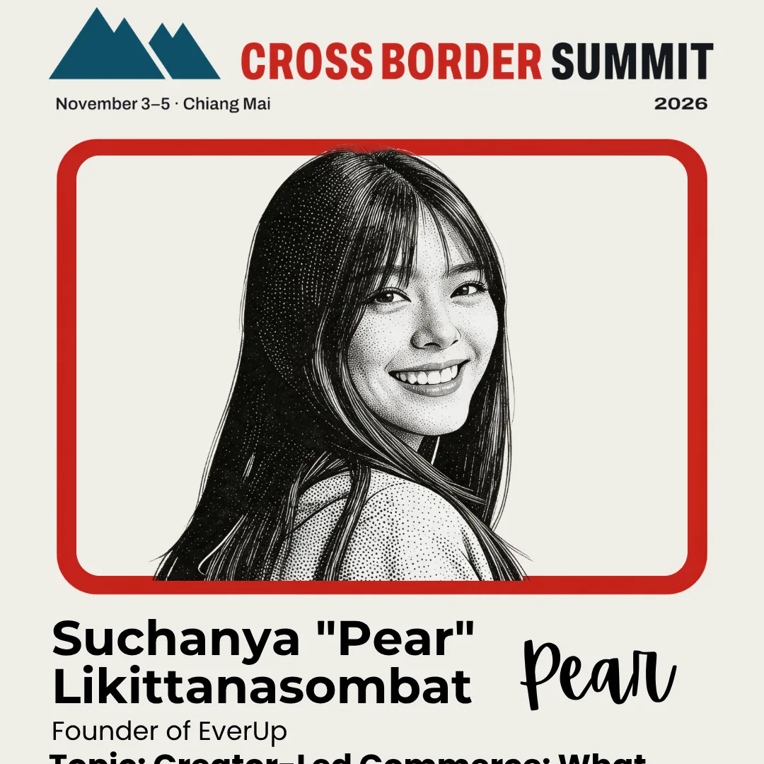 CBS 2026 speaker poster for Suchanya "Pear" Likittanasombat
