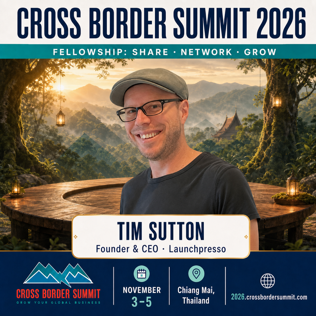 CBS 2026 speaker poster for Tim Sutton